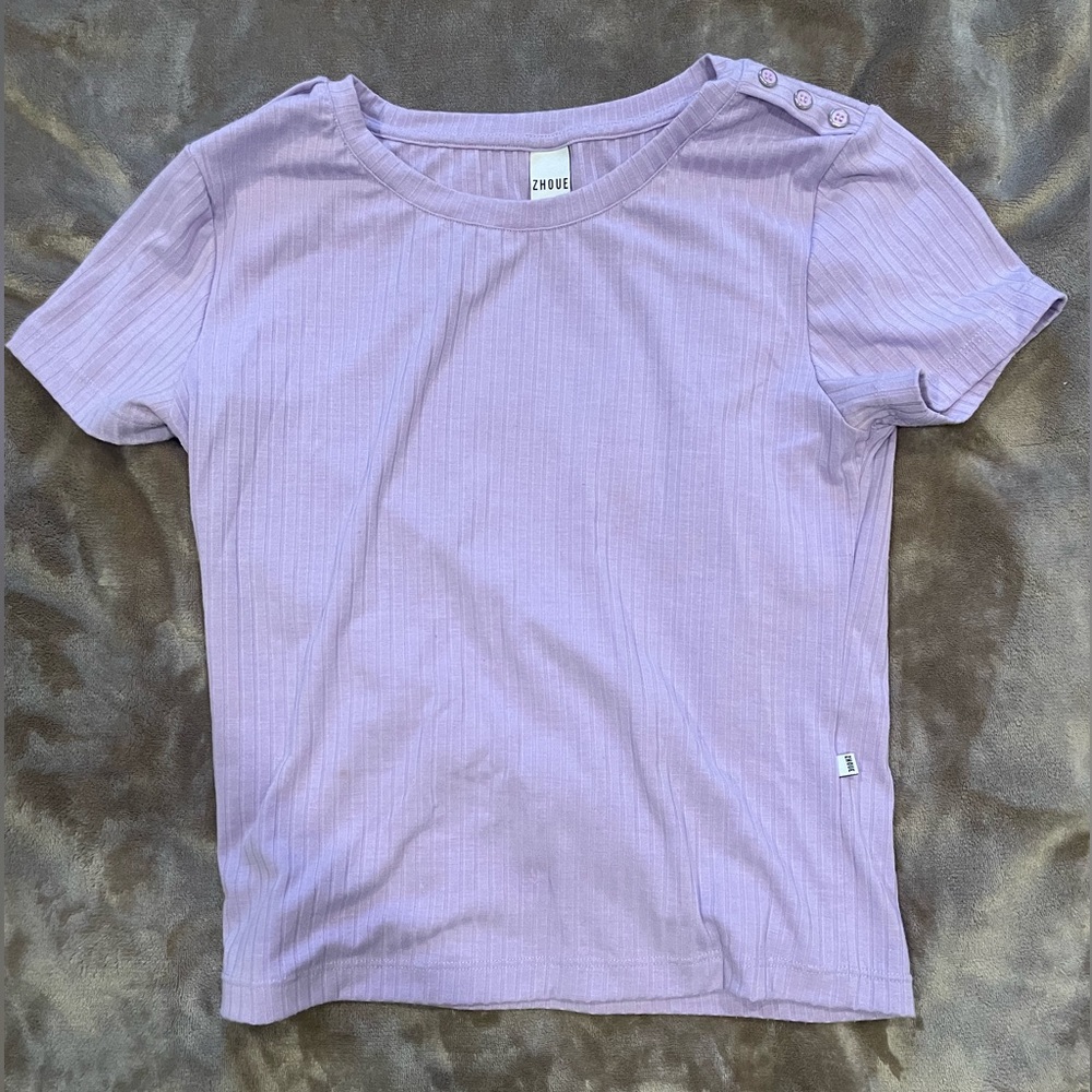 Zhoue purple shirt